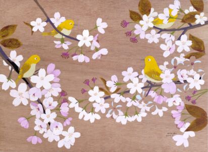 めじろと桜