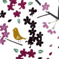 桜とメジロ
