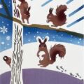 雪のエゾリス
